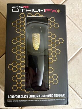 BaByliss Black & Gold LithiumFX Cord/Cordless Trimmer